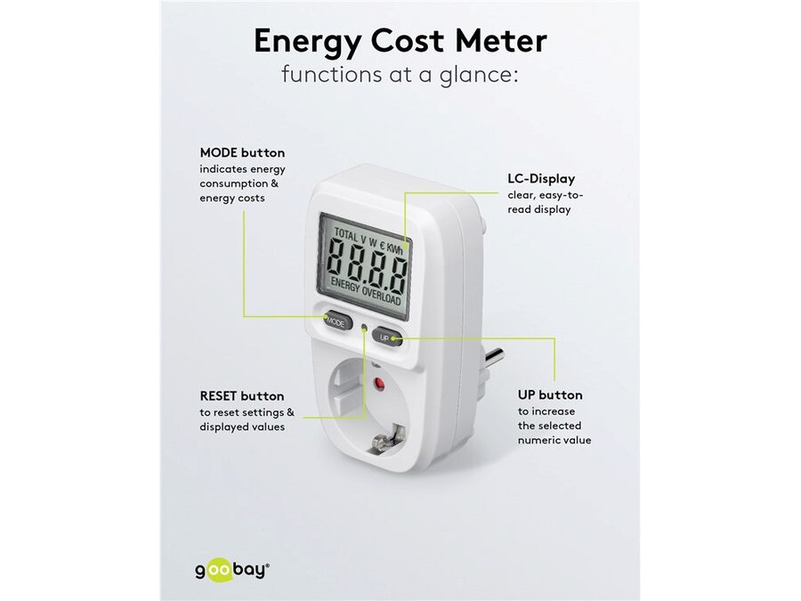 Digital Energimåler BASIC - 230V 16A, CEE7/3