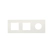 Simon 270 combi ramme 1 modul minima clean + 2 modul Icon mat hvid