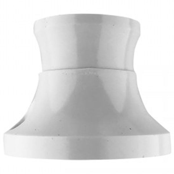 Lige E27 væg/loftfatning max 75W - hvid