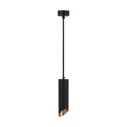 Sort GU10 hængelampe, V-Tac Pro serie, 3 års garanti, Ø55x200mm