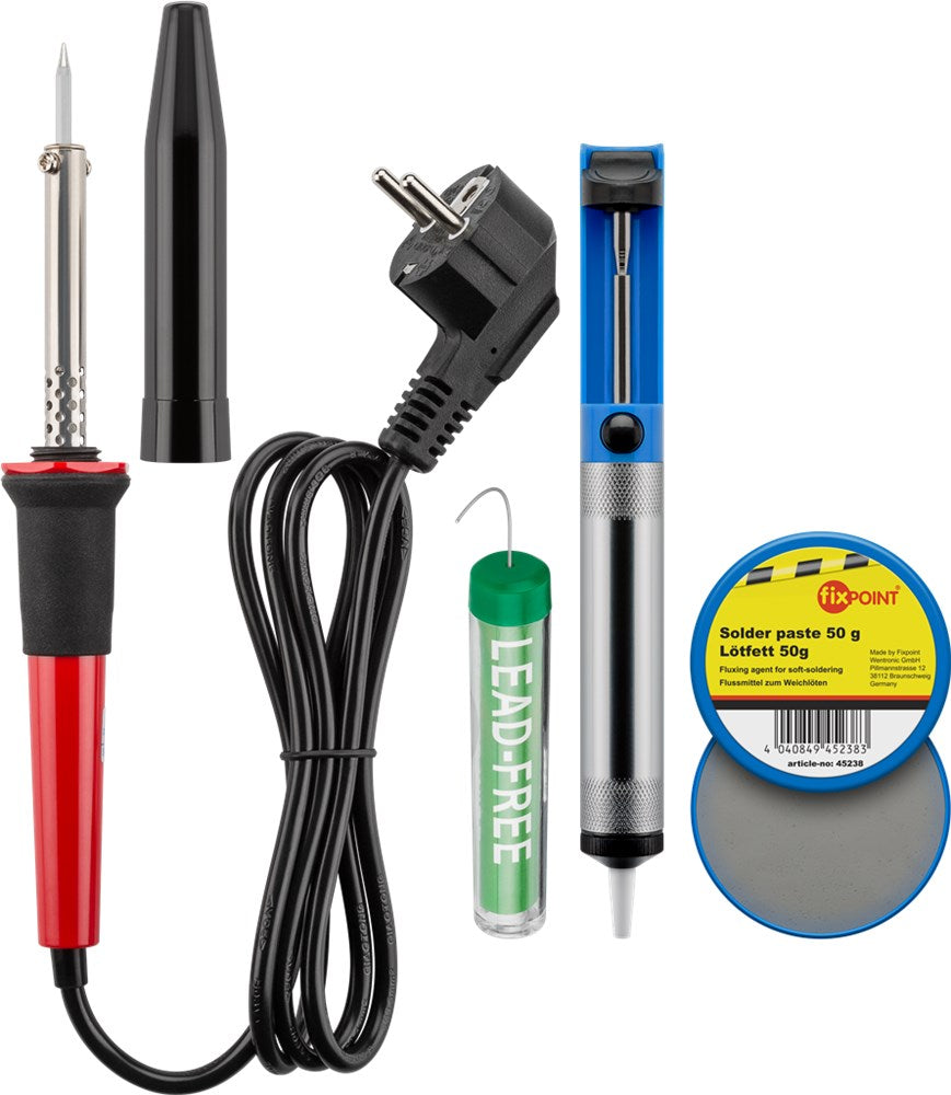Elektronik værktøjssæt inkl. loddekolbe (20 dele)