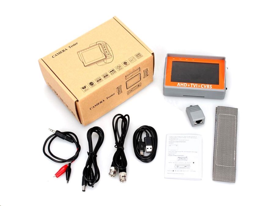 5" LCD testmonitor til CCTV (8MP AHD/CVI/TVI og analog)