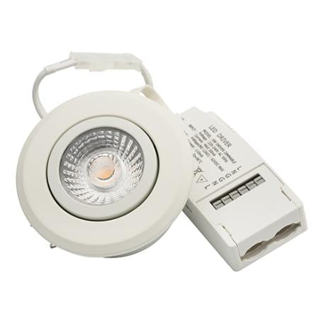 DIOSPOT 30 SOFT mat hvid rund 6W 921-927 270lm