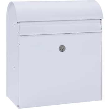 MEFA postkasse jade 870 m/lås, hvid, 425 x 375 x 190 mm