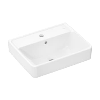 HANSGROHE Xanuia Q håndvask 500x390mm hh midt t/væg porcelæn hvid