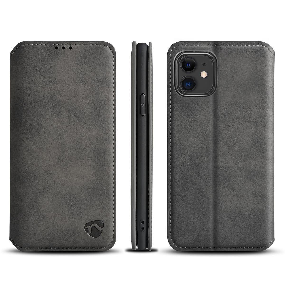 Blødt lommebogs cover til Apple iPhone 11 - Sort