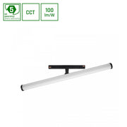 Sort CCT/Dæmpbar LED Loftlampe 12W - 150° Skinne Lys - 28x400x75mm - 5 års garanti