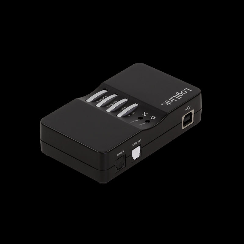 USB 8 kanals 7.1 sound box m. optisk toslink (S/PDIF)