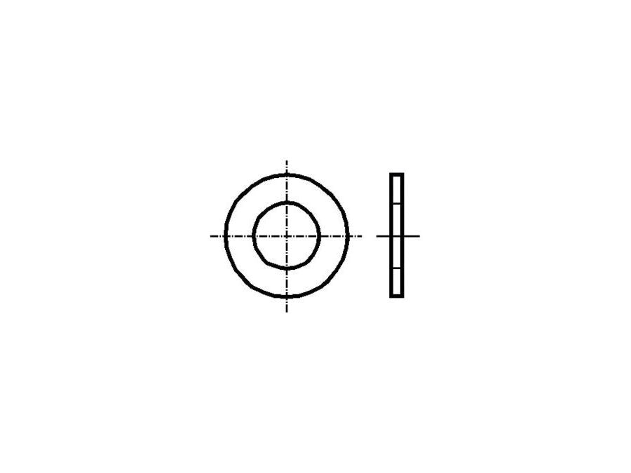 Spændeskive - Stål, M9, Ø13,9mm (25 stk.)