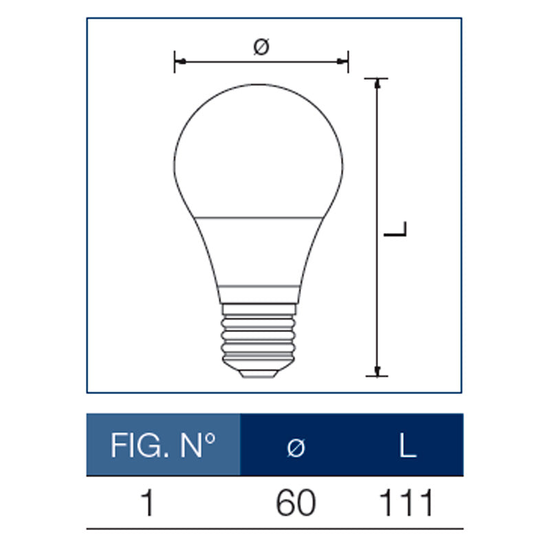 Leuci 8,5W (60W) LED pære E27 (A+)