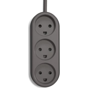 ColorCable Experimental brun, Model 3 stikdåse, 2,5 meter.