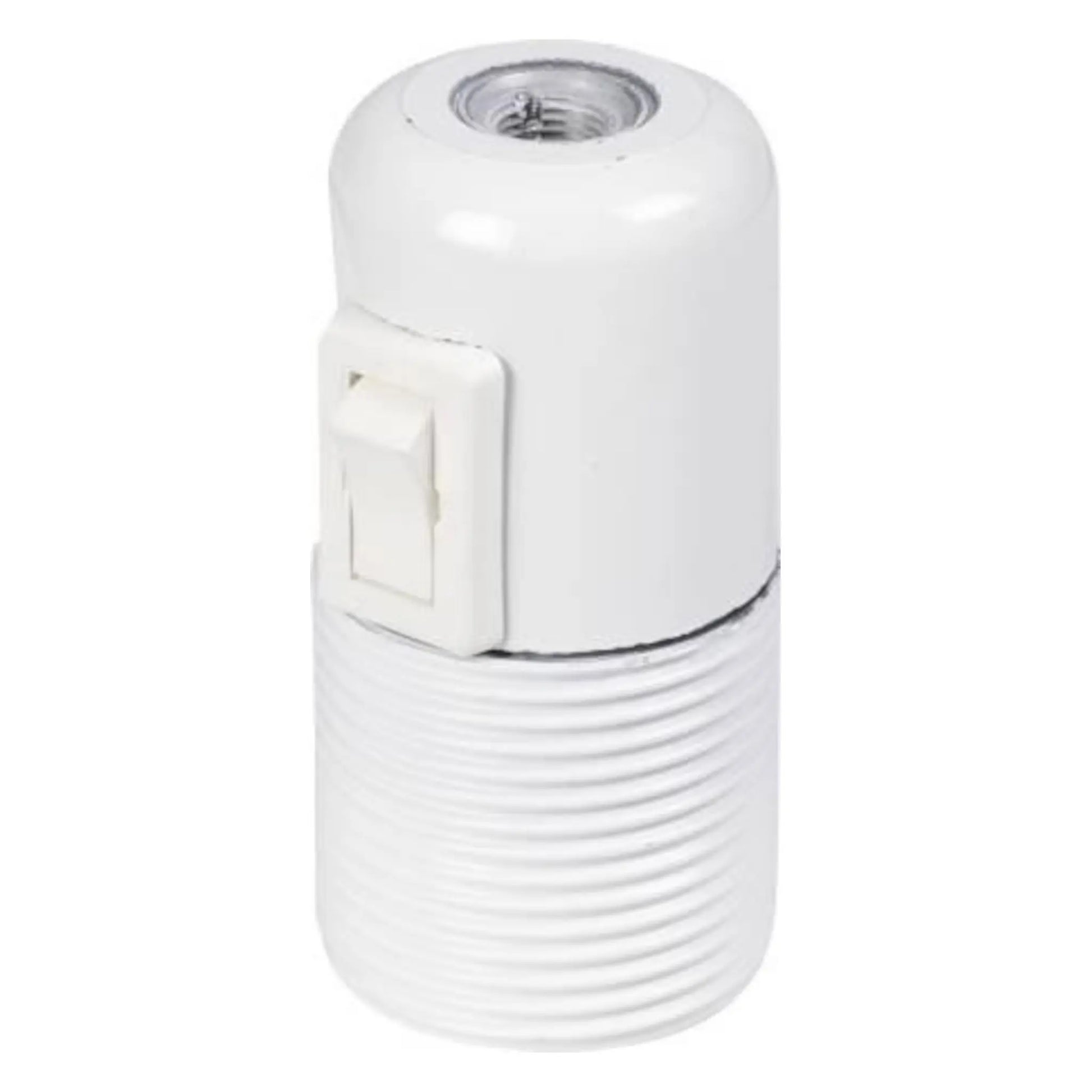 Kroneafbryderfatning E27 hvid