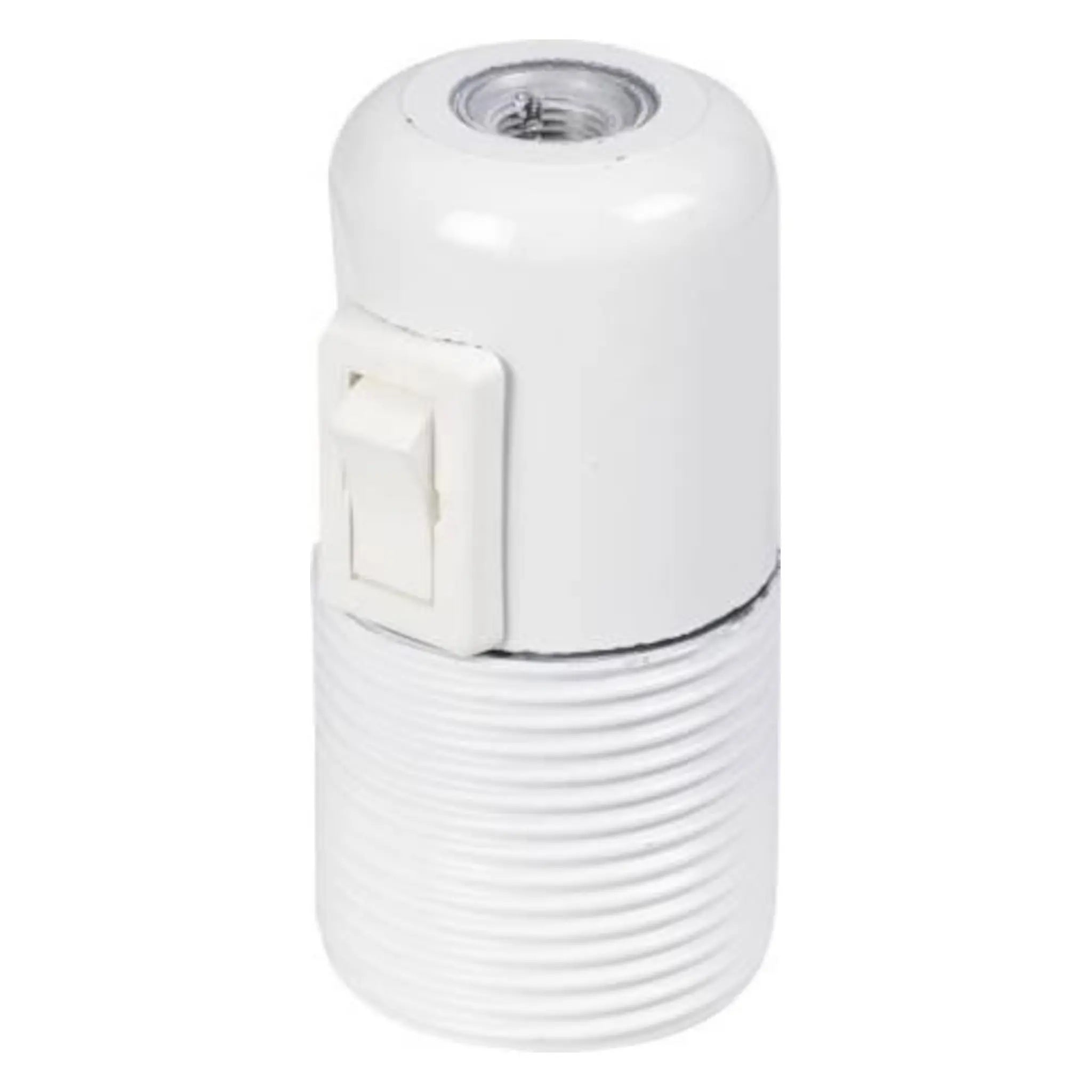 Kroneafbryderfatning E27 hvid