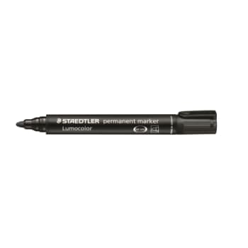 Staedtler permanent marker, rund spids, sort
