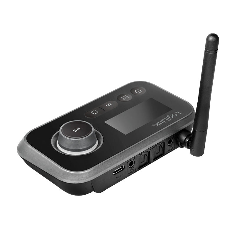 Trådløs audiosender/modtager - Bluetooth, AUX/S/PDIF, Sort