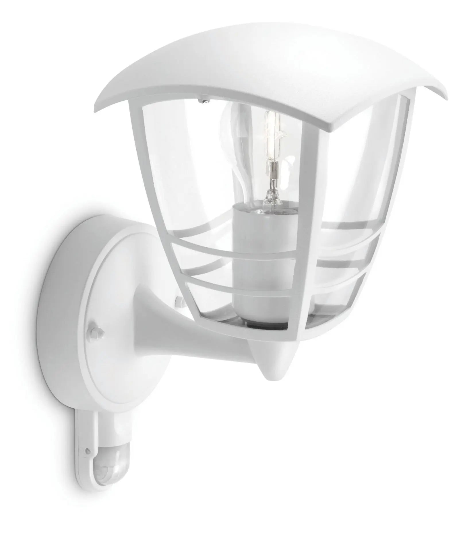 Creek wall lantern white 1x60W 230V IR (sensor)