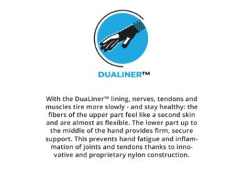 Duo WG-555 arbejdshandsker - Medium, Grå