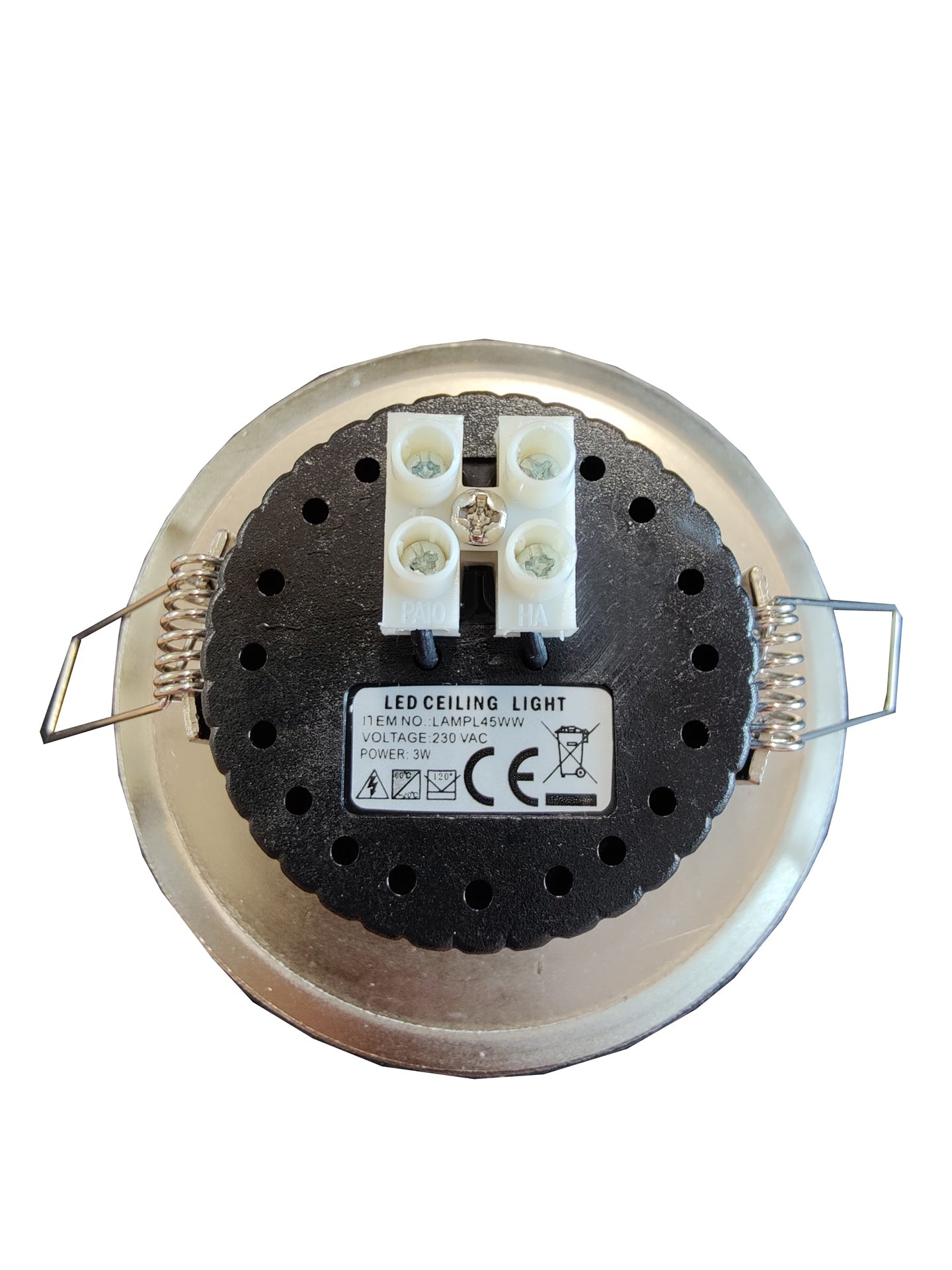 LED indbygningsspot - 230VAC / 3W, Varm Hvid (2700K)