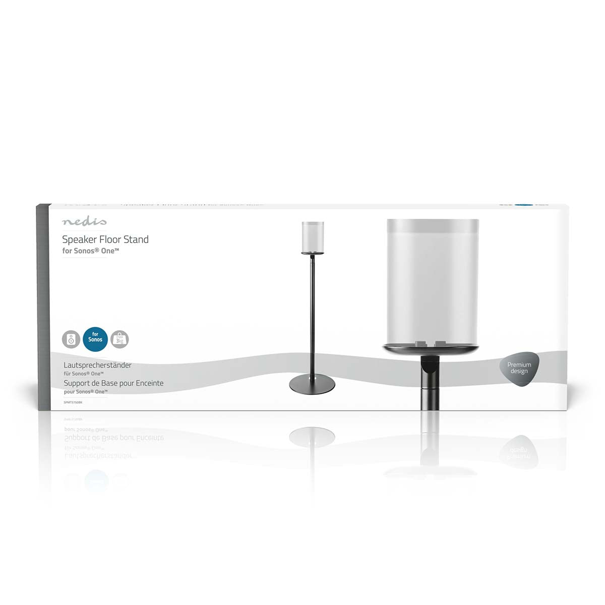 Højttaler gulvstand, til Sonos® One™ / One SL™, Sort