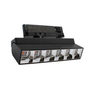 Justerbar LED lysskinne til 3-faset skinner, 36W, 23,5 cm, sort - LEDlife RA92, 230V input, 5500lm