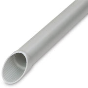 PLASTRØR 20MM GRÅ MED MUFFE PVC