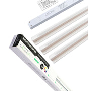 Troldtekt LED Skinnesæt 3x60 cm - CCT, Planforsænket, Akustilight inkl. fjernbetjening, ledninger og driver (19W, 24V, 1900lm, RA93, 5 års producentgaranti)