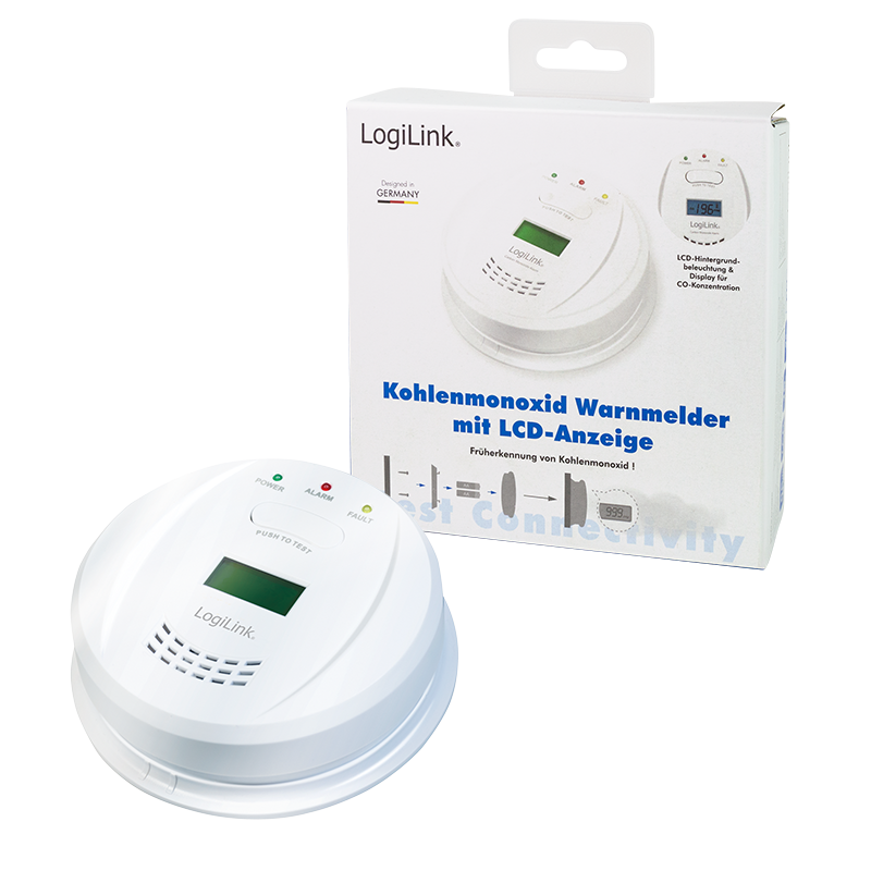 Kuliltealarm - med LCD-display og LED-indikator