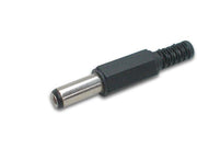 DC stik - Ø5,5/2,5mm x 14mm i plasthus (HQ)
