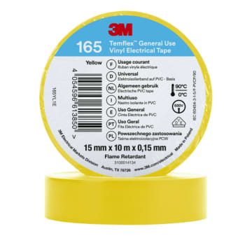 TAPE VINYL 165 15MMX10M GUL