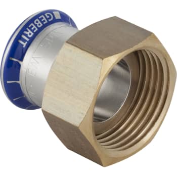 28mm x 1" forskruning m. omløber muf/muf Mapress RF/messing