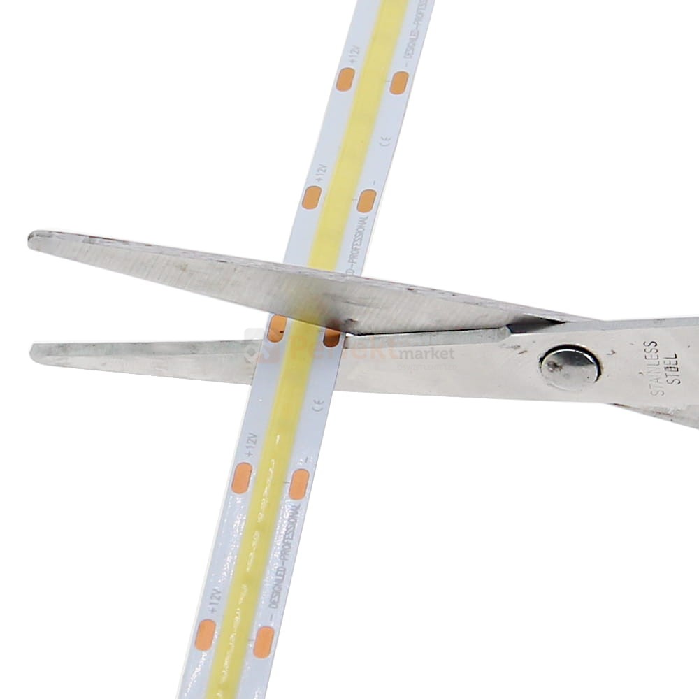 COB LED strip (IP20) - 24V, 10mm, Varm Hvid (3000K) (5m)