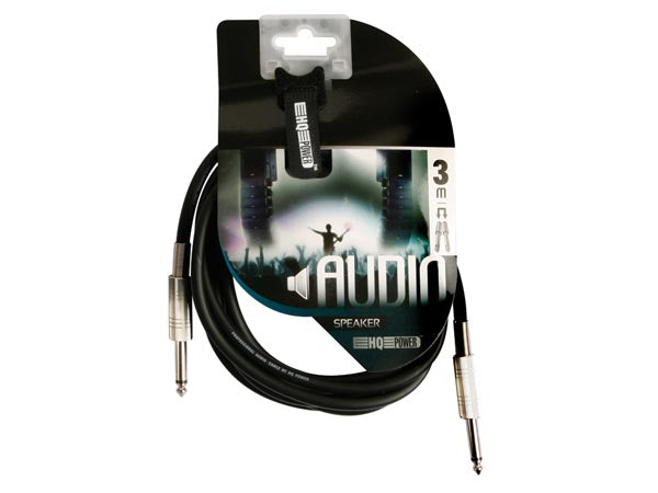 HQ højttalerkabel - 2 x 6,35mm mono han JACK (3m)