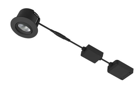 DIOSPOT 50 supreme sort rund 7W 930 571lm 38