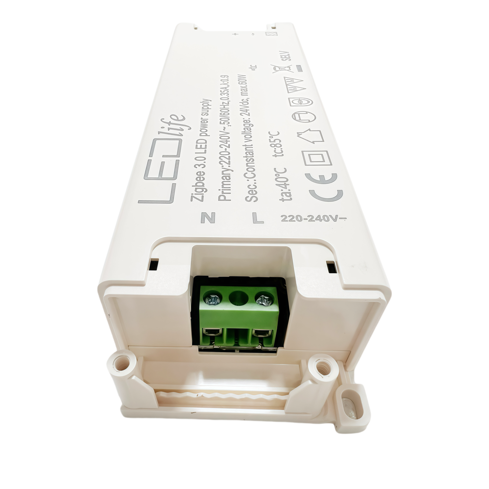 Zigbee 60W Strømforsyning - Hue Kompatibel, 24V DC, 2,5A, IP20 Indendørs