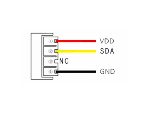 AM2302 temperatur-fugtighedssensor m. ledning (23cm)