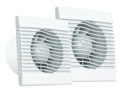 Vægventilator pRim Ø150 TS - Tidsafbryder, 20W, 257m3/h