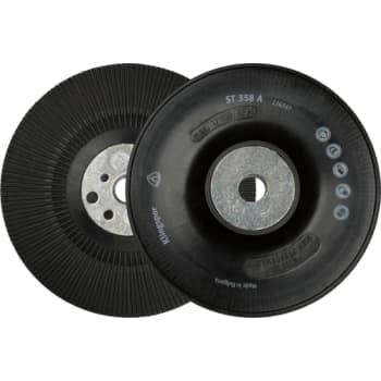 <p>Klingspor bagskive ST358A, riflet, til fiberskiver, M14 gevind, 125 mm</p>