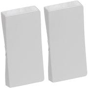 LK Fuga tangentsæt til dobbeltafbryder, gammel model - lysegrå