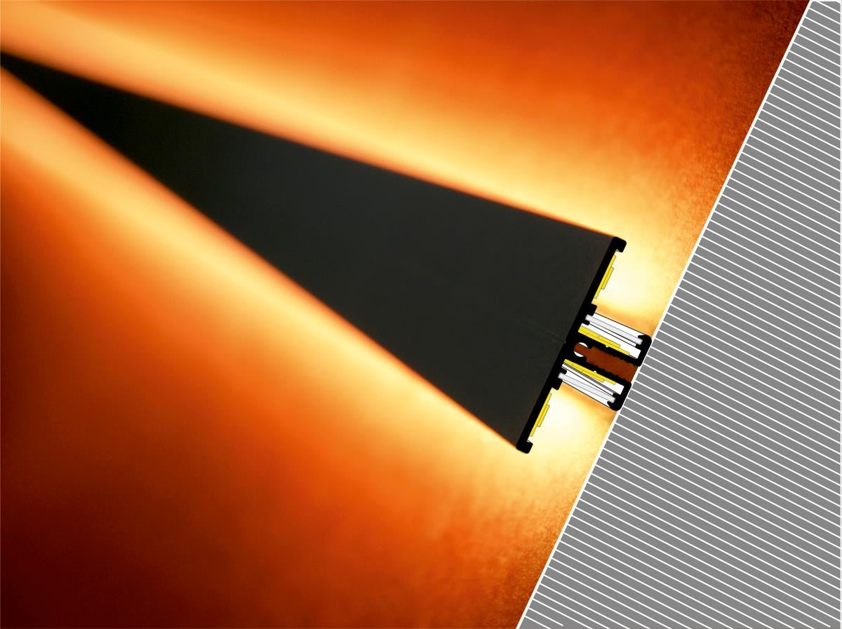 DIOFLEX Alu profil BACK10 A/UX 2m 40x13,5mm