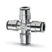 Push in fitting-equal tube cross connector-6mm tube 6600 6 SUPER-RAPID FITTING