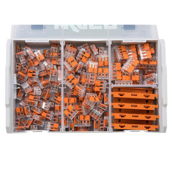 Sortimentskasse med Wago fjedersamlemuffer