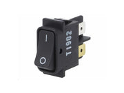 Vippekontakt - 2P OFF-ON spadeterminaler 10A-250V, SORT I/O