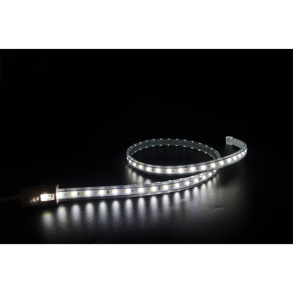 230V 5m Vandtæt CCT Strip med 120 LED, 7W/m, IP67, Kan Klippes hver 20cm
