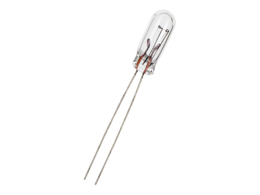 T1 1/4 trådlampe - 12V / 35mA / 0,42W (Ø4,5x11,7mm)
