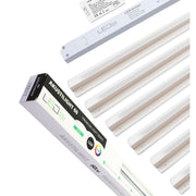 Troldtekt LED Skinnesæt 6x60 cm - CCT, Planforsænket, Akustilight inkl. fjernbetjening