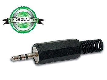 JACK stik - 2,5mm stereo han (til ledning) HQ