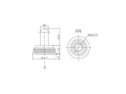 Gummihætte til mikro vippekontakt (TSM-serie)