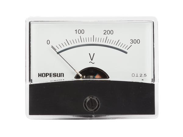 Analog spændings-panelmeter - 300Vac (60x47mm)