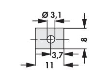 MICA isolationsplade til SOT32 / TO126 hus