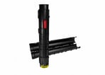 Kabelrør to-delt 110mm 1,2m 450N sort m. quicklock og genbrugbar EVOCAB SPLIT